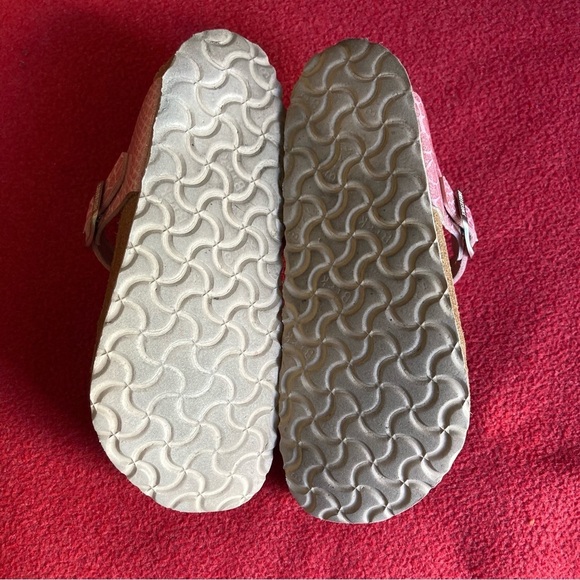 BIRKENSTOCK Sz 7 Magic Snake Pink Gizeh Slip On Front Post Thong Sandals - Picture 9 of 14
